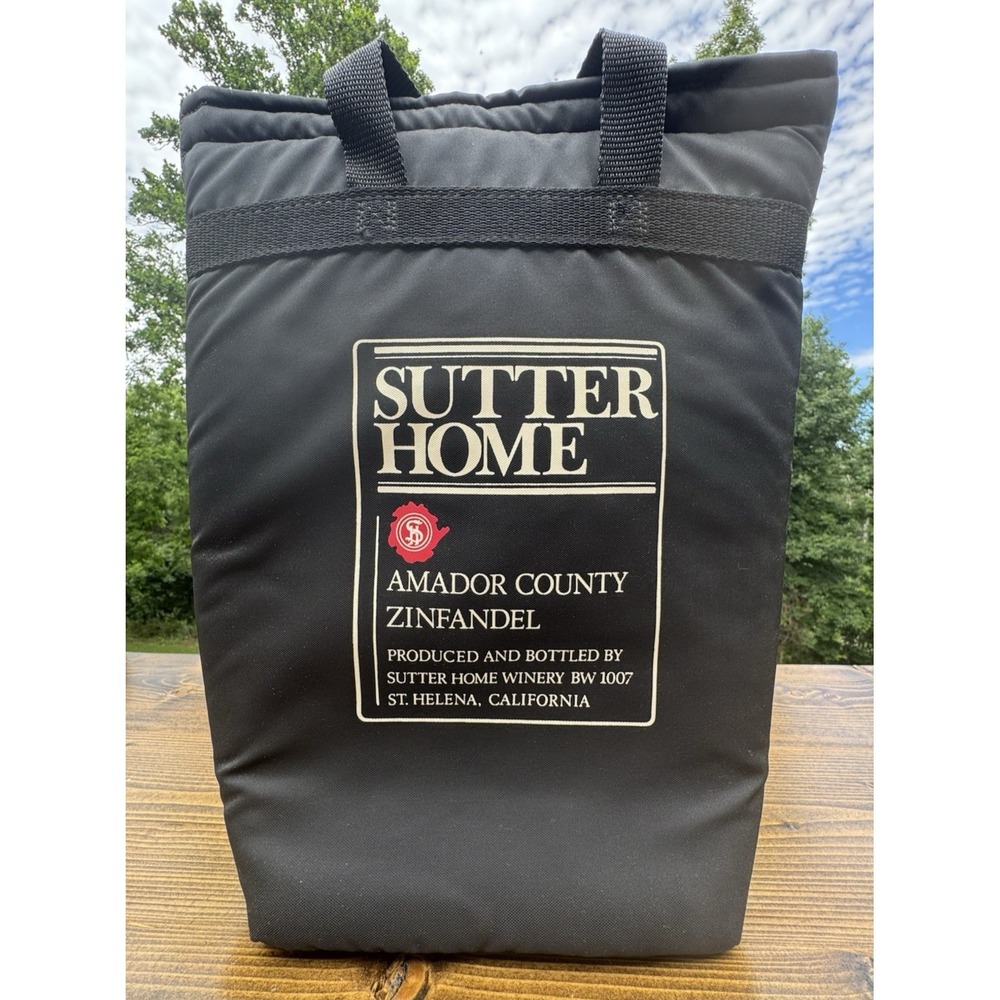 Vintage Sutter Home‎ Zinfandel Insulated Wine Tote Cooler Bag Made USA